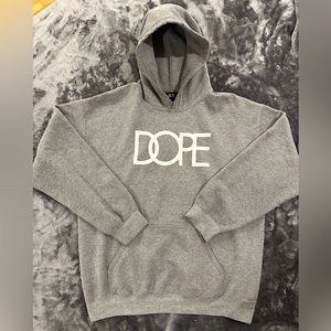 Grey Hoodie Sweatshirt by Dopesnow